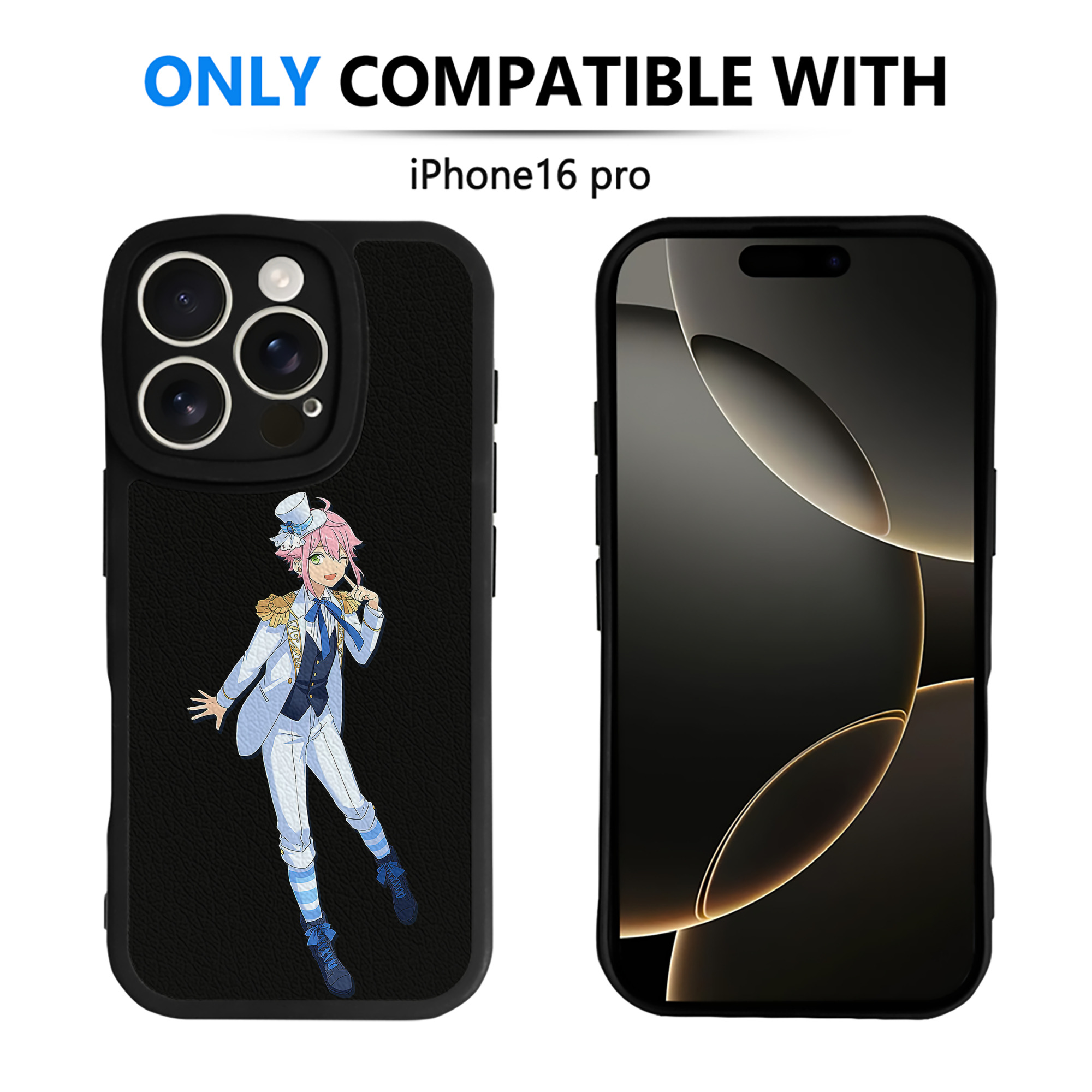 （画像用） あんさんぶるスターズ! Ensemble Stars 【iPhone 16シリーズ対応】シリコンスマホケース（レザー調） 材質：シリコン